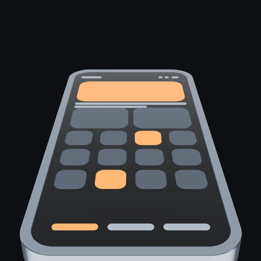 Handset — Hard surface, live interface